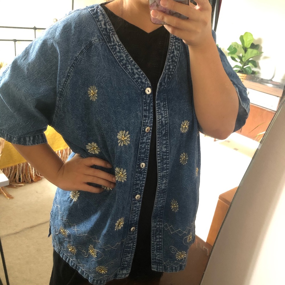 Denim Button Up - Picture 5 of 9